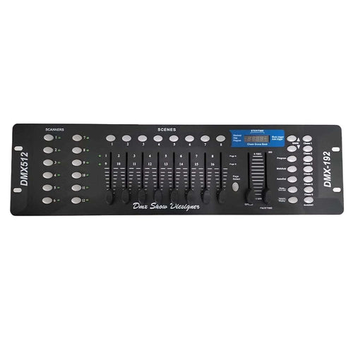 Dmx512 High Quality 192 Channels Professional Master 240 Scenes ,  Dj Mixing Controller For Stage, Disco And Dj, Weddings, Pubs, Par Lights And Moving Head Lights