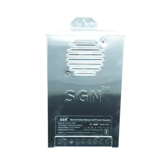 12V 35A SGN Power Supply – 400W Output (Rainproof Metal Body)