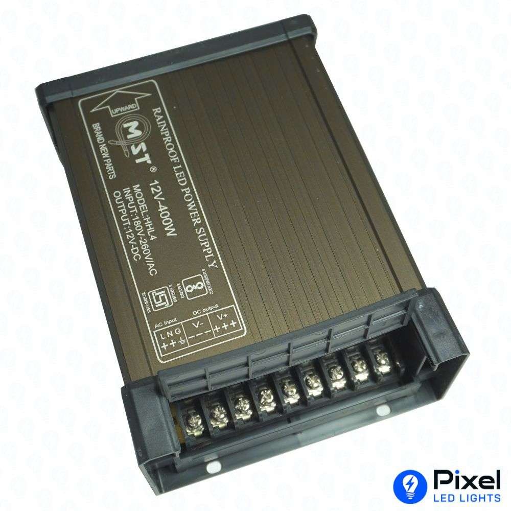 12V 35A MST Power Supply – 400W Output (Rainproof Metal Body)