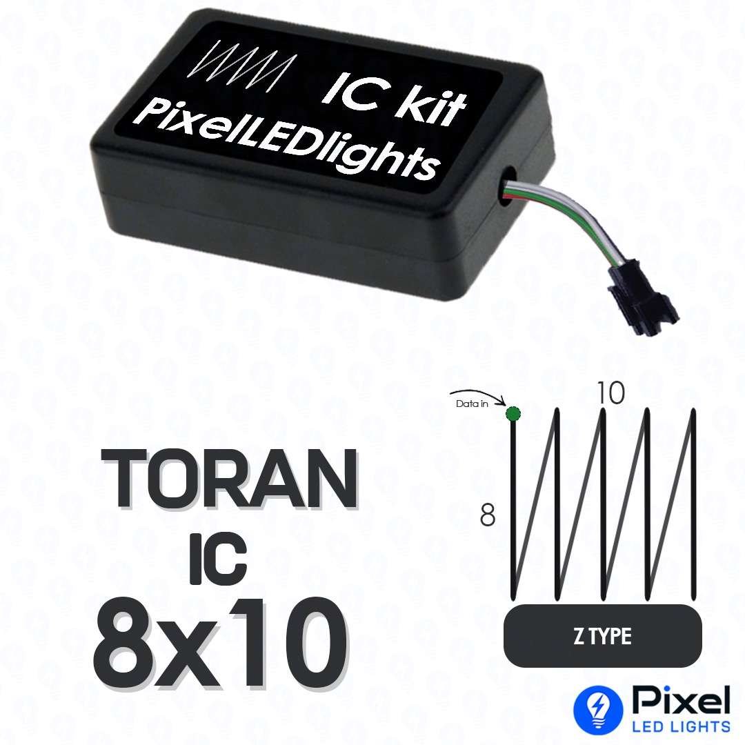 Pixel LED IC Controller for Toran Z Type 8×10 – 30+ Dynamic Effects