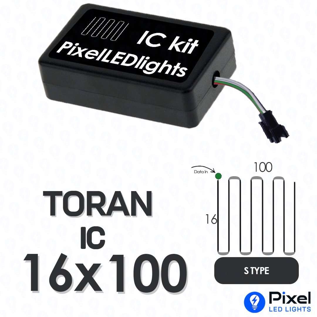 Pixel LED IC Controller for Toran S Type 16×100 – 30+ Dynamic Effects