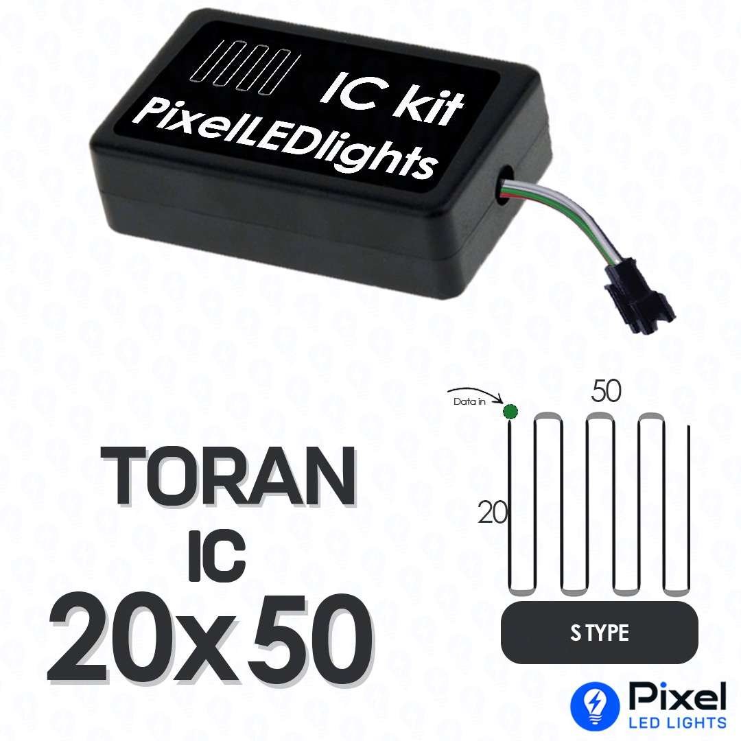 Pixel LED IC Controller for Toran S Type 20×50 – 30+ Dynamic Effects