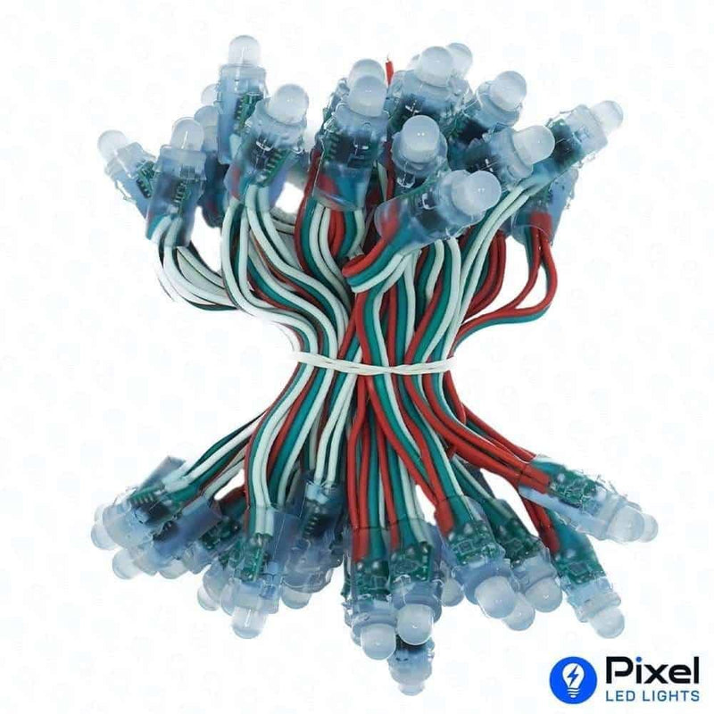 Pixel LED 3inch (Multicolor, WS2811, 50LEDs) 12 Feet Length - SKU 1001