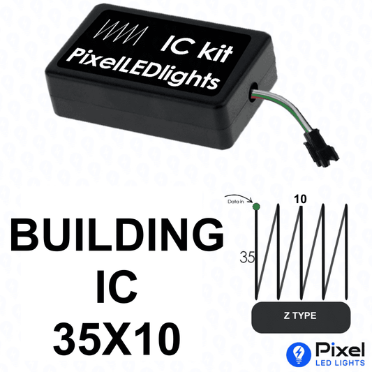 Pixel LED IC Controller for Building Z Type 35×10 – 30+ Dynamic Effects