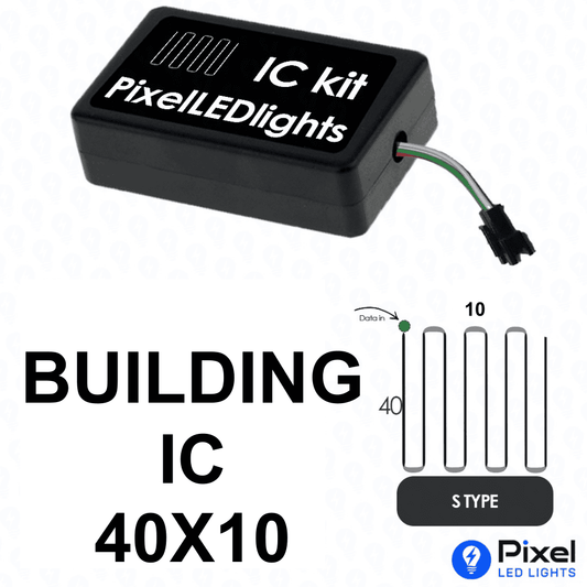 Pixel LED IC Controller for Building S Type 40×10 – 30+ Dynamic Effects