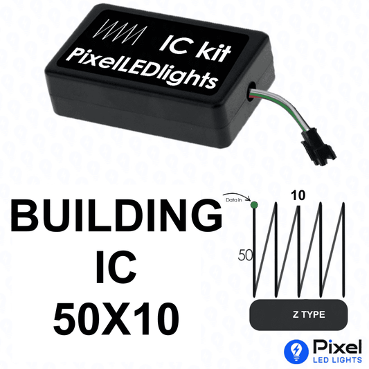 Pixel LED IC Controller for Building Z Type 50×10 – 30+ Dynamic Effects
