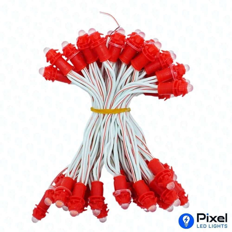Pixel LED 3inch (Single Color, 50LEDs) 12 Feet Length - Red