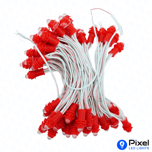 Pixel LED 3inch (Single Color, 50LEDs) 12 Feet Length - Red