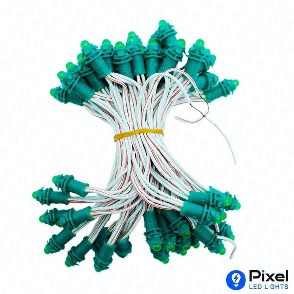 Pixel LED 3inch (Single Color, 50LEDs) 12 Feet Length - Green