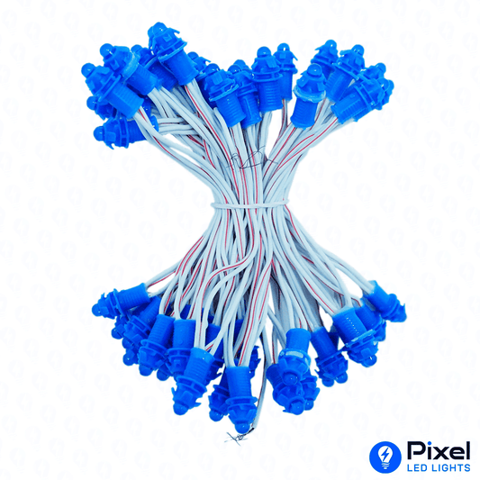 Pixel LED 3inch (Single Color, 50LEDs) 12 Feet Length - Blue