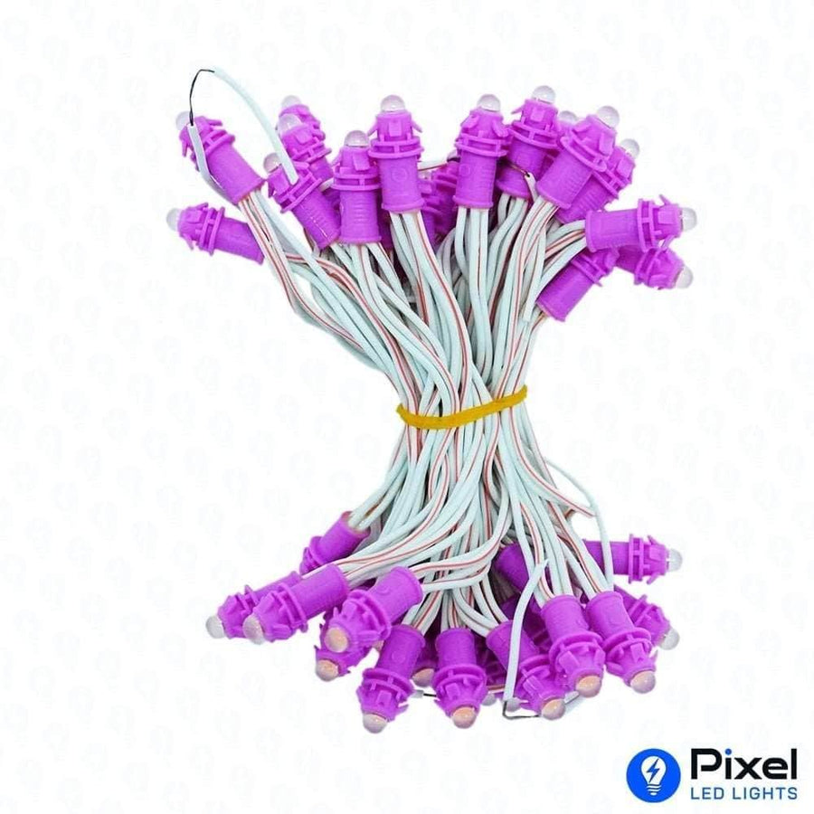 Pixel LED 3inch (Single Color, 50LEDs) 12 Feet Length - Pink