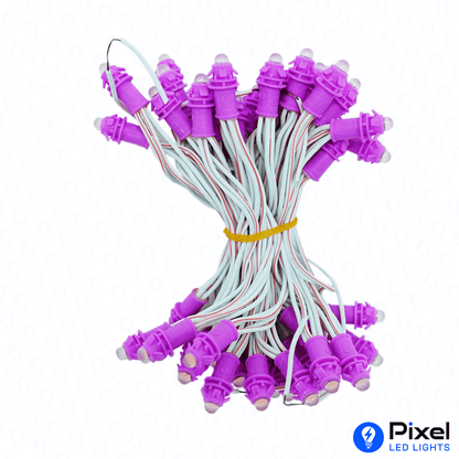 Pixel LED 3inch (Single Color, 50LEDs) 12 Feet Length - Pink