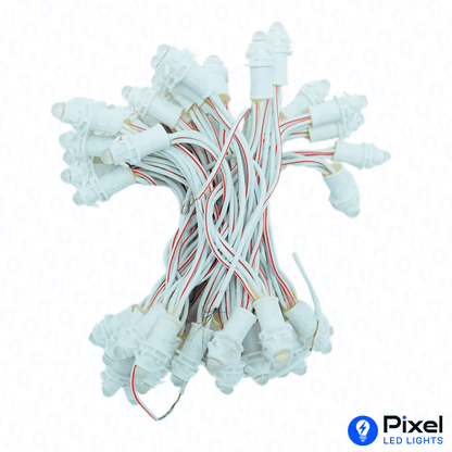 Pixel LED 3inch (Single Color, 50LEDs) 12 Feet Length - White