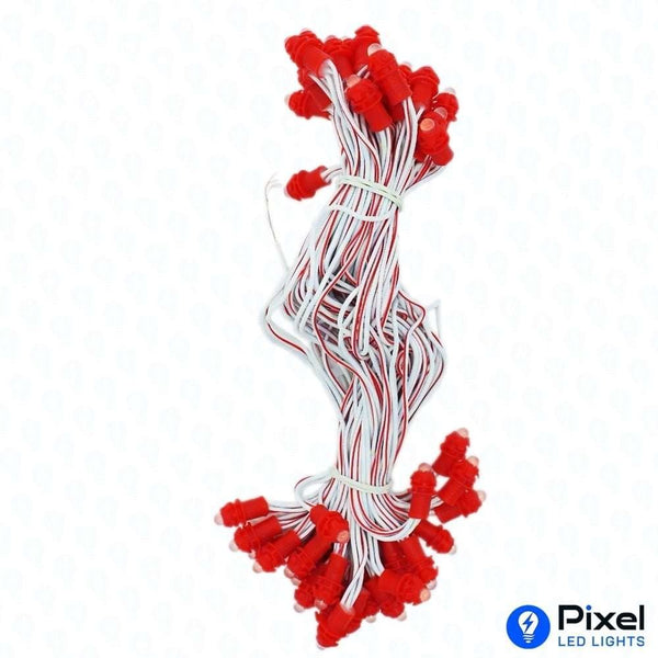 Pixel LED 7inch (Single Color, 50LEDs) 28 Feet Length - Red