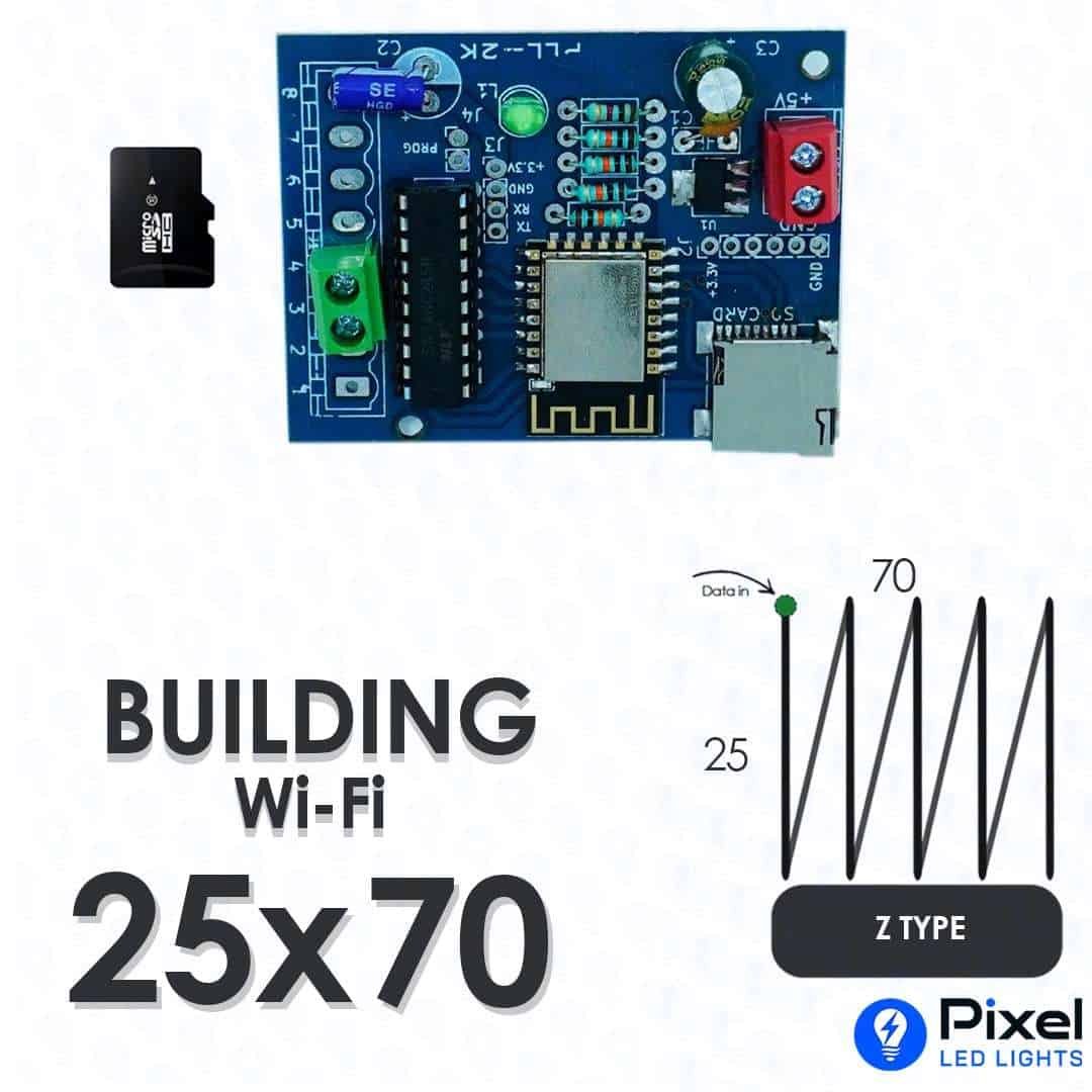 PLL2000 Wi-Fi Controller – 25×70 Building (Z Type) With 4GB SD Card
