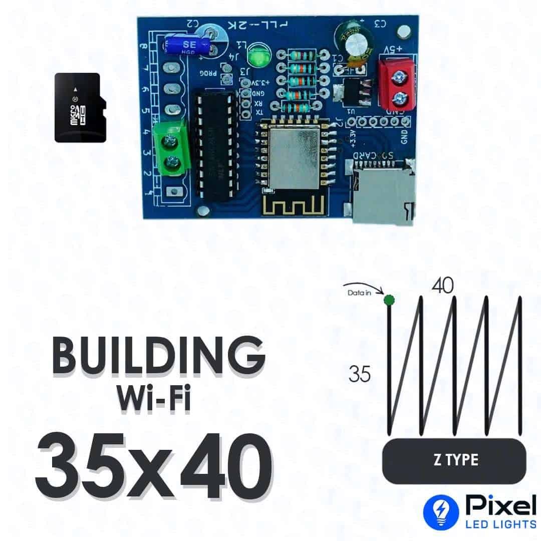 PLL2000 Wi-Fi Controller – 35×40 Building (Z Type) With 4GB SD Card