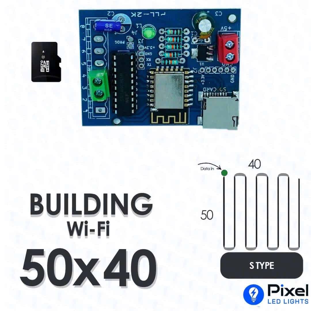 PLL2000 Wi-Fi Controller – 50×40 Building (S Type) With 4GB SD Card