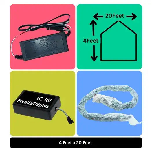 4x20 Feet Toran LED Decoration Lights – Festive Lighting for Wedding, Home Events