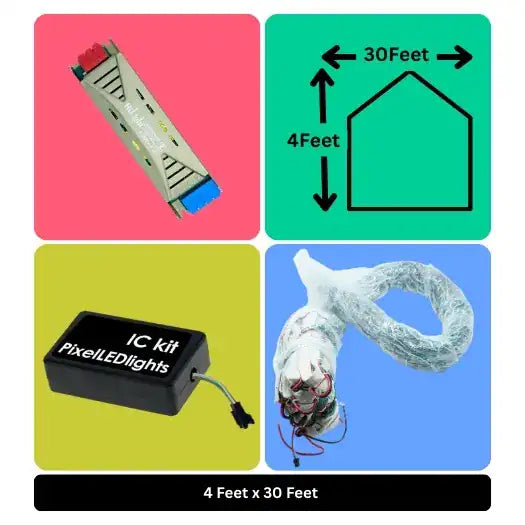 4x30 Feet Toran LED Decoration Lights – Festive Lighting for Wedding, Home Events