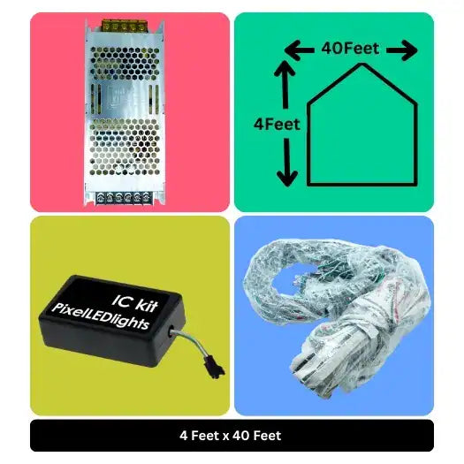 4x40 Feet Toran LED Decoration Lights – Festive Lighting for Wedding, Home Events