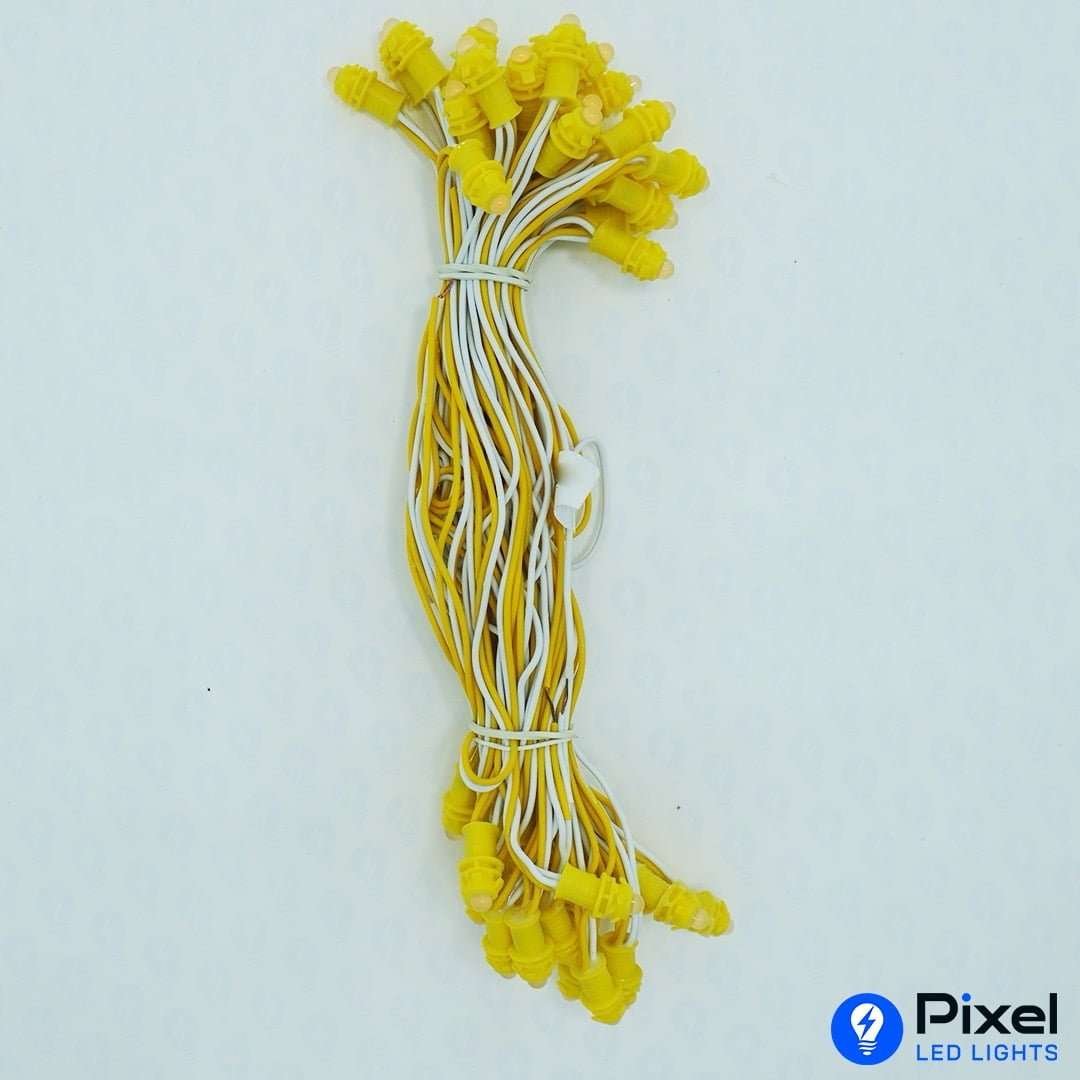 Pixel LED 7inch (Single Color, 50LEDs) 28 Feet Length - Yellow