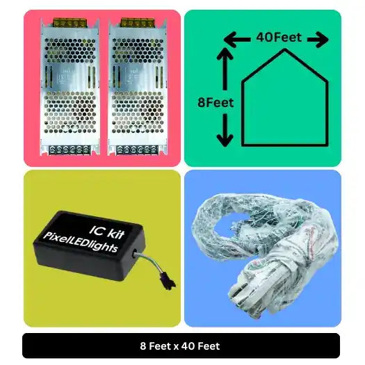 8x40 Feet Toran LED Decoration Lights – Festive Lighting for Wedding, Home Events