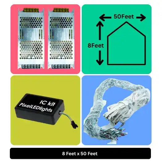 8x50 Feet Toran LED Decoration Lights – Festive Lighting for Wedding, Home Events