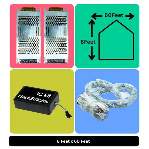 8x60 Feet Toran LED Decoration Lights – Festive Lighting for Wedding, Home Events