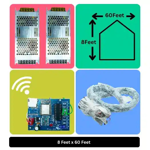 8x60 Feet Toran LED Decoration Wi-Fi Lights – Smart Festive Lighting for Wedding, Home Events