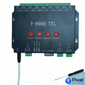 T8000 - TTL LED Controller with 1GB SD Card - Supports WS2811 Pixel, 5V Data, 8192 LEDs, S/Z/Parallel Connections - SKU 2003