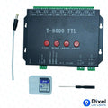 T8000 - TTL LED Controller with 1GB SD Card - Supports WS2811 Pixel, 5V Data, 8192 LEDs, S/Z/Parallel Connections - SKU 2003