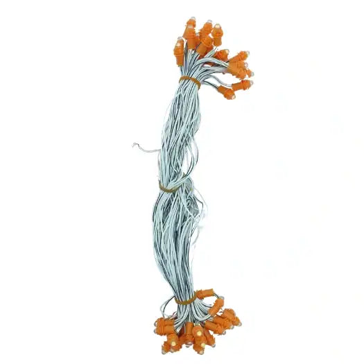 12 Inch 12V Warm White Pixel  – 50 Bulbs (Copper Wire, 9mm Bulb) for Decorative Lighting