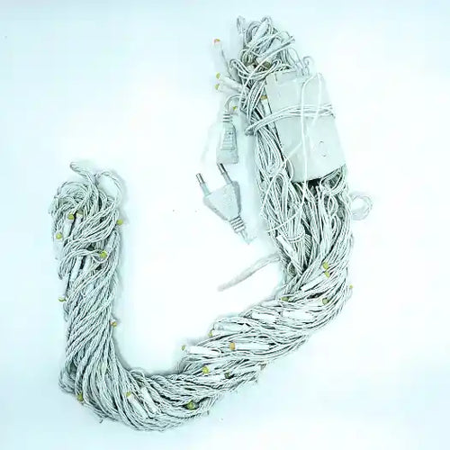 8 feet x 8 feet Warm White Waterfall LED Light β Stunning Decorative Lighting for Homes, Events, and More