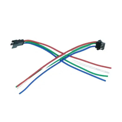 4-Pin Copper Connectors with Heavy-Duty Wire Leads