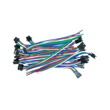 4-Pin Copper Connectors with Heavy-Duty Wire Leads
