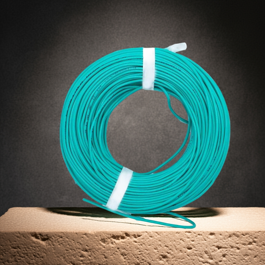 1.0 mm Single-Core Green Copper Wire, High Durability - SKU 7012
