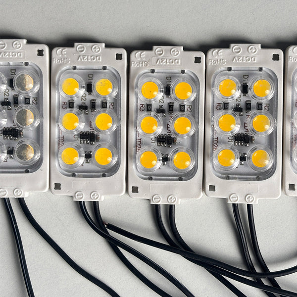Warm White 12V LED Flasher - 100% Waterproof Auto-Flashing Pixel ( Pack Of 10 )