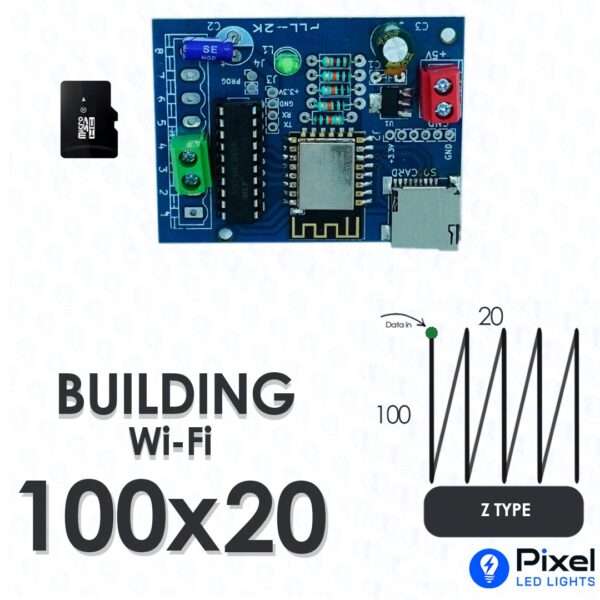 PLL2000 Wi-Fi Controller – 100×20 Building (Z Type) With 4GB SD Card