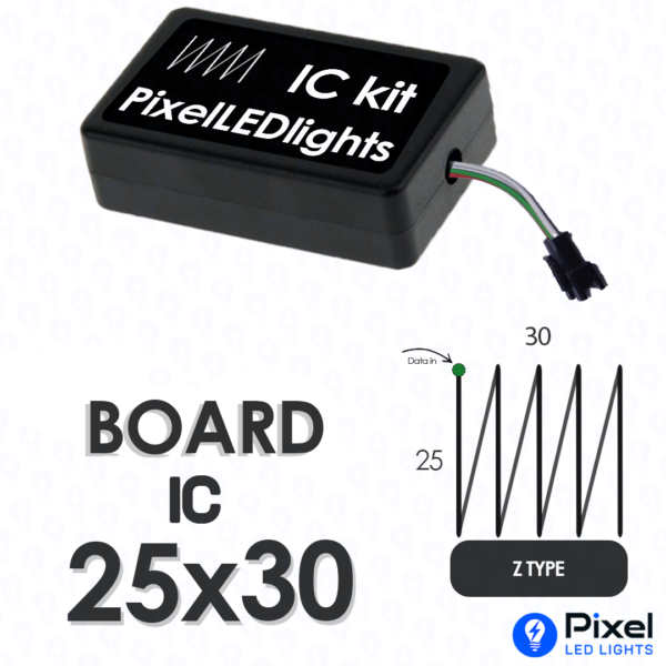 Pixel LED IC Controller for Board Panel Z Type (25×30) – 30+ Dynamic Effects