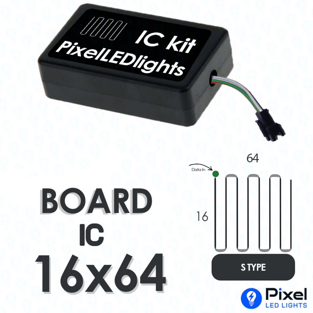 16 LED S Type Board Panel – Pixel LED Lights